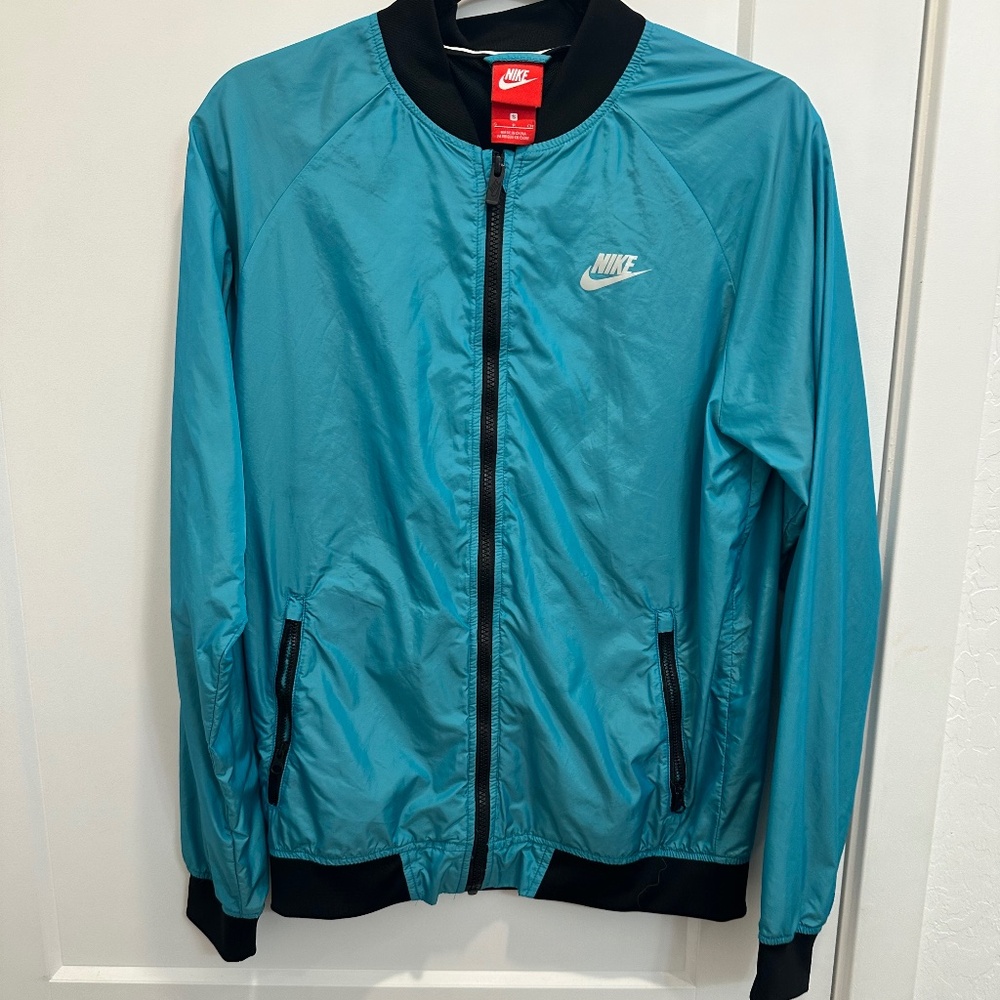 Nike streetwear blue and dark blue windbreaker